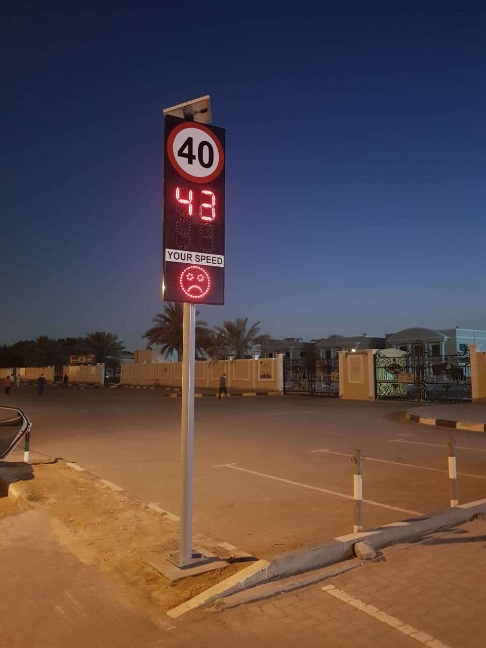 Your Speed Radar with emoji Face