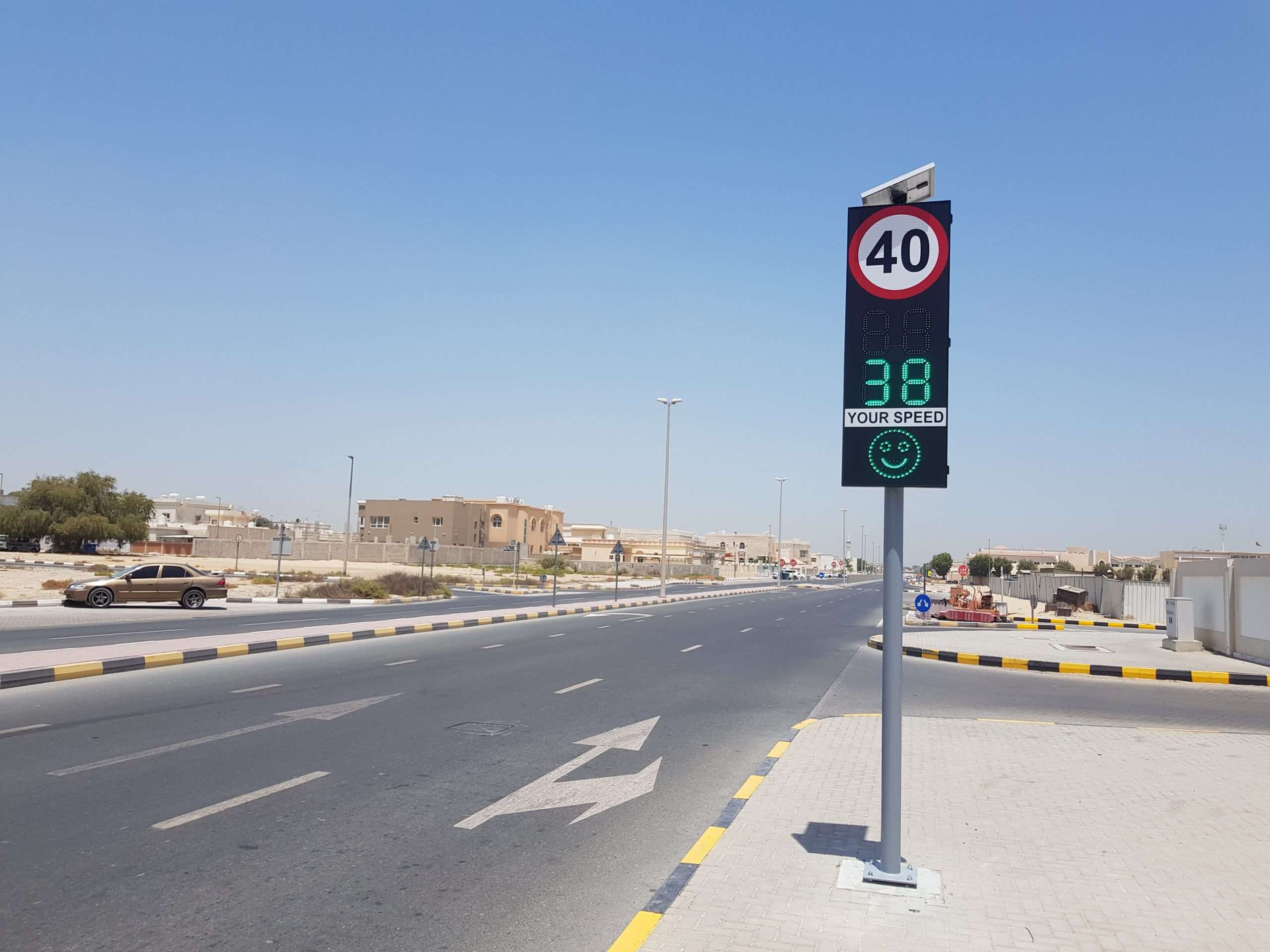 Radar Speed Display Sign with Simple Face & Speed Limit Sign
