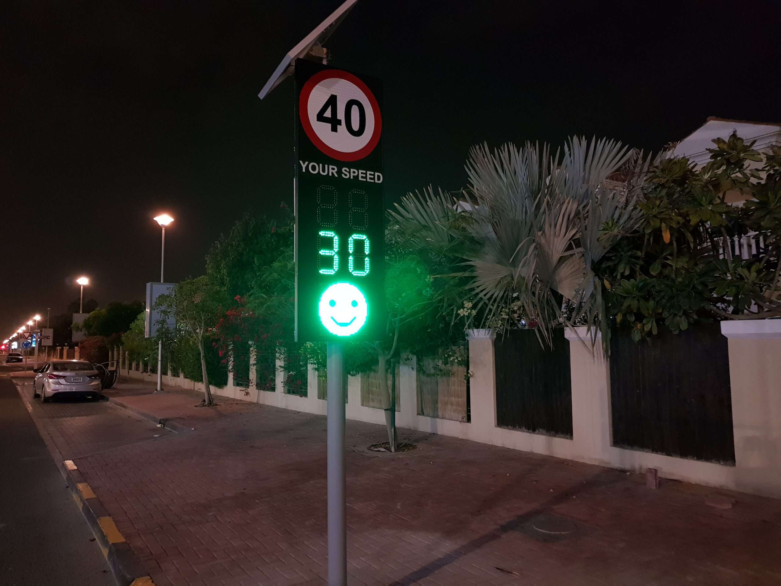 Radar Speed Indicator Sign with Digital Face & Speed Limit