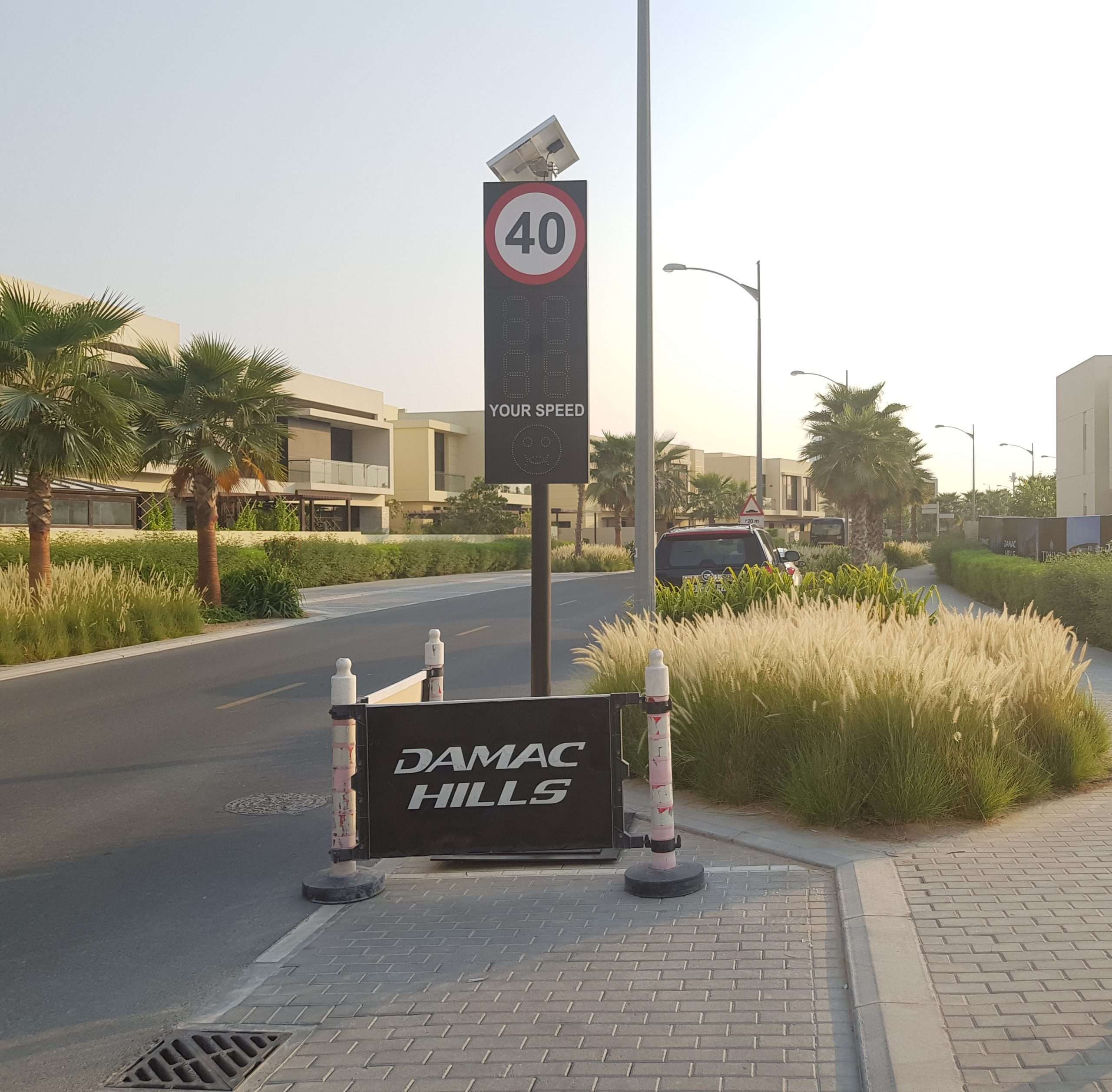 Radar Speed Limit Sign with Face & Speed Limit