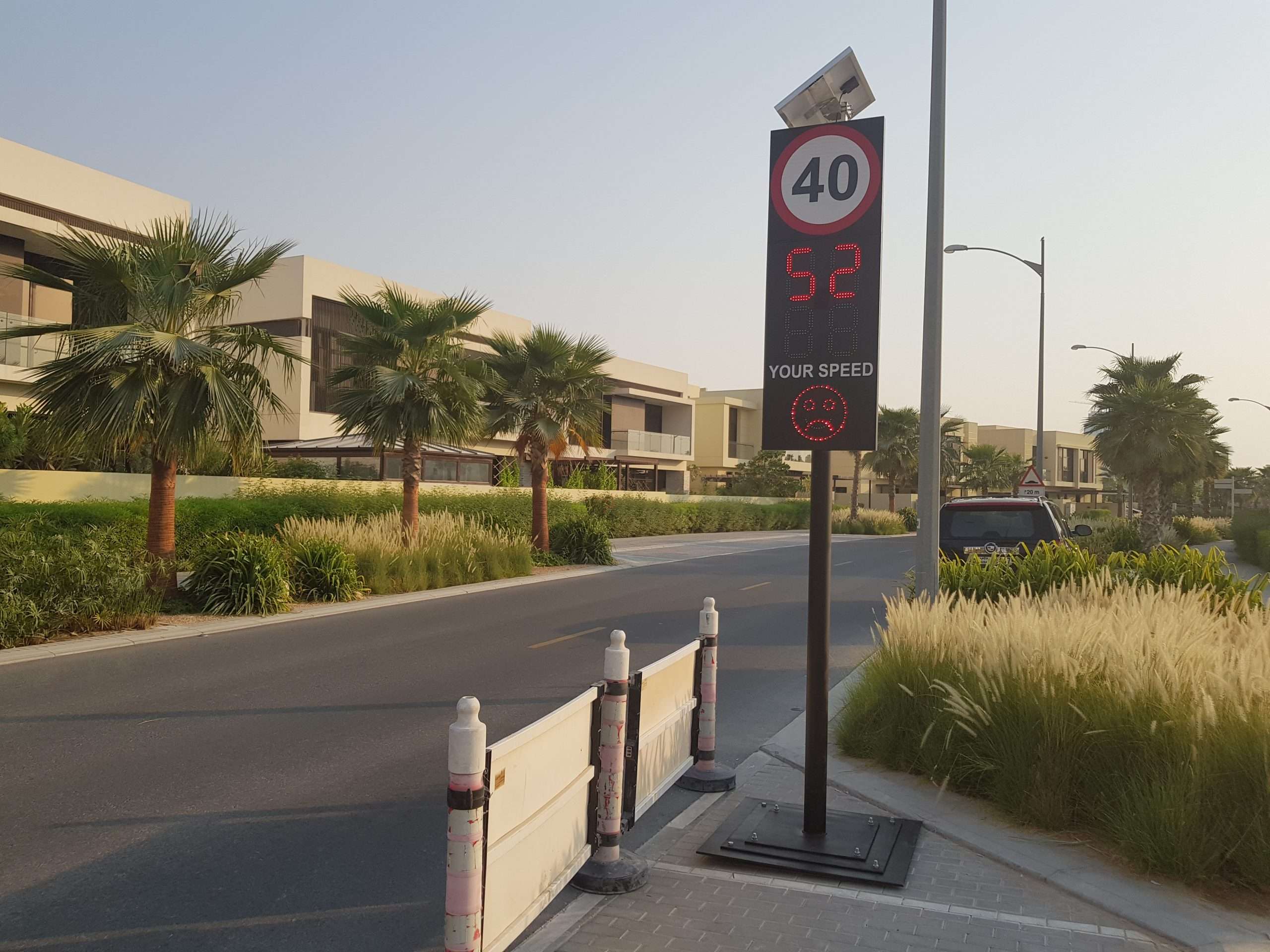 Radar Speed Limit Sign with Face & Speed Limit