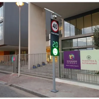 LED Smart Speed Radar Display Sign with Camera & Digital Face