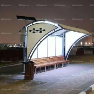 Solar Bus Stop Lighting with charger Solar Bus Stop Lighting